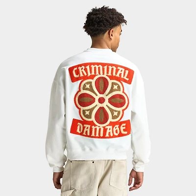 Criminal Damage Celtic Sweatshirt Off-White / Red