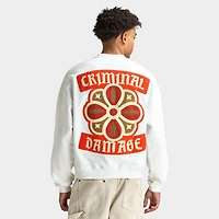 Criminal Damage Celtic Sweatshirt Off-White / Red
