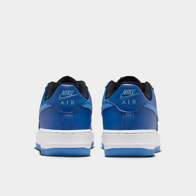 Nike Air Force 1 GS Noir / Bleu hollandais - vif