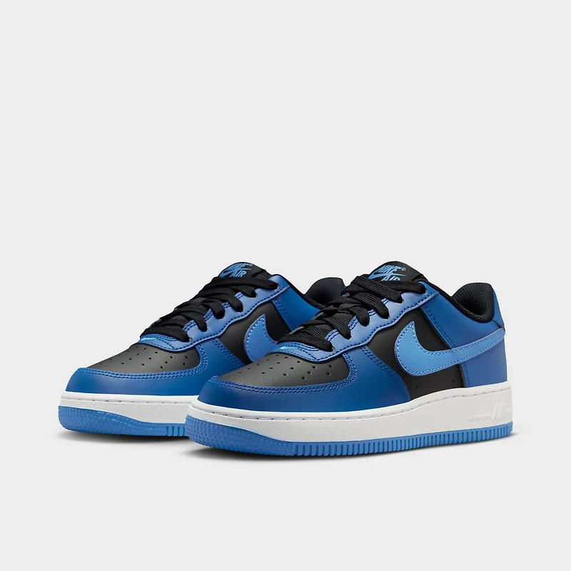 Nike Air Force 1 GS Noir / Bleu hollandais - vif