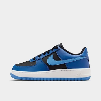 Nike Air Force 1 GS Noir / Bleu hollandais - vif