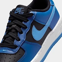 Nike Air Force 1 GS Noir / Bleu hollandais - vif