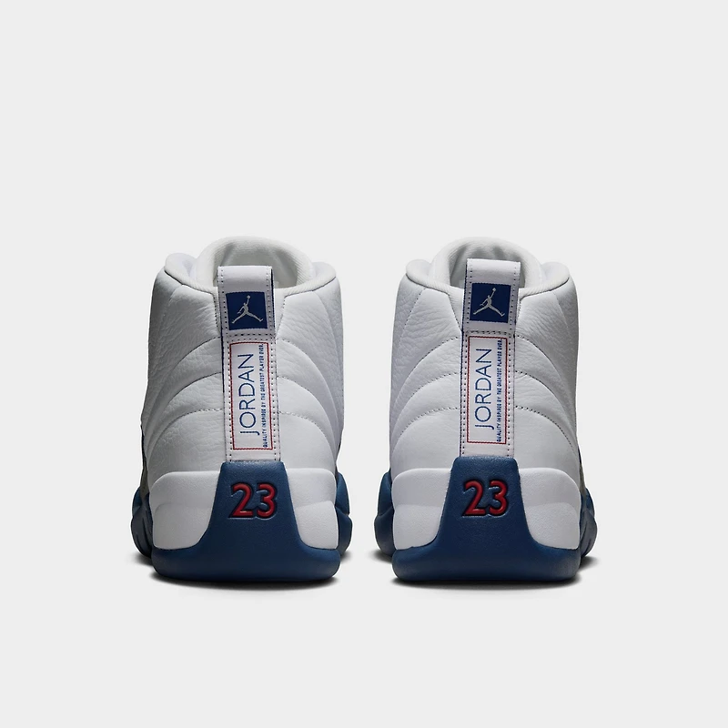 Jordan 12 Retro White / French Blue - Metallic Silver
