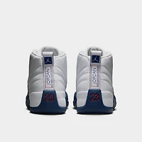 Jordan 12 Retro White / French Blue - Metallic Silver