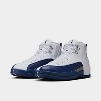 Jordan 12 Retro White / French Blue - Metallic Silver