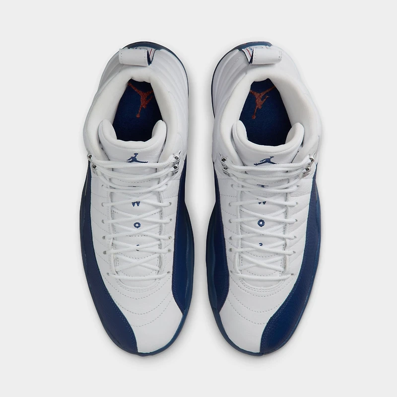 Jordan 12 Retro White / French Blue - Metallic Silver