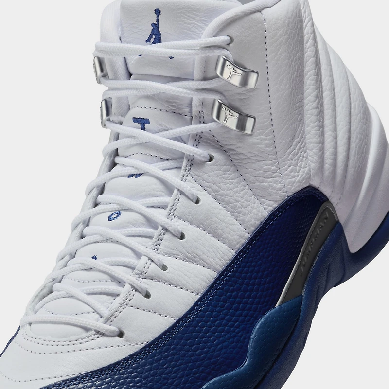 Jordan 12 Retro White / French Blue - Metallic Silver