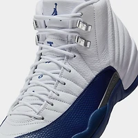 Jordan 12 Retro White / French Blue - Metallic Silver