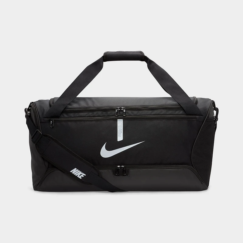 Nike Academy Team Soccer Duffel Bag Black / Black - White