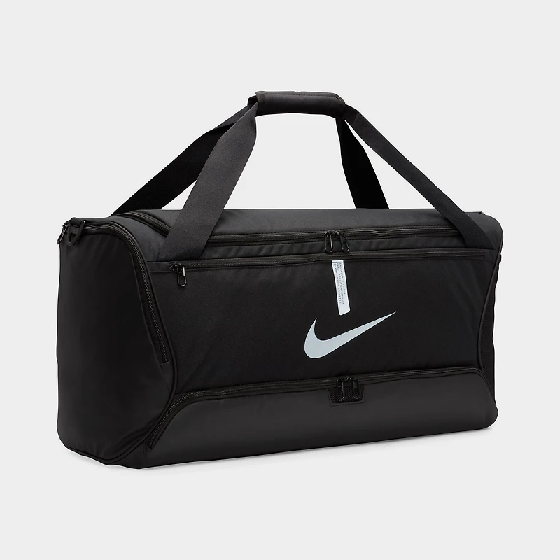 Nike Academy Team Soccer Duffel Bag Black / Black - White