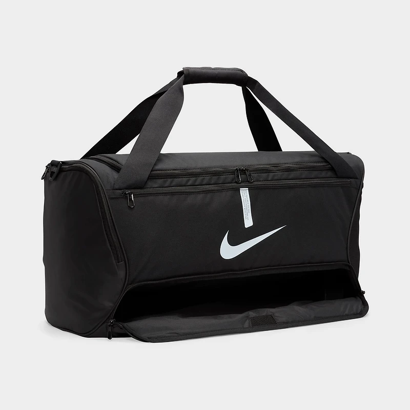 Nike Academy Team Soccer Duffel Bag Black / Black - White