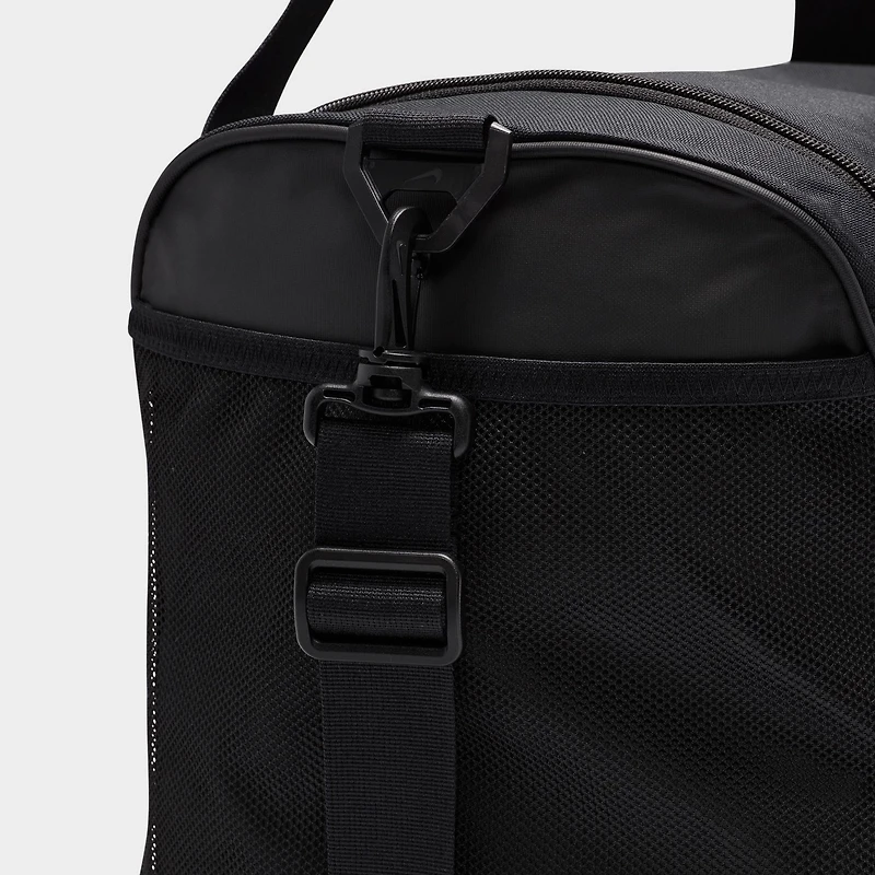 Nike Academy Team Soccer Duffel Bag Black / Black - White