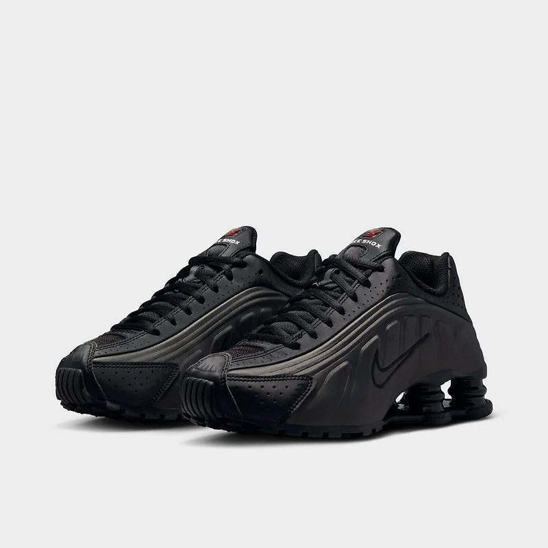 Nike Shox R4 GS Black / - Bright Crimson