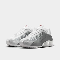 Nike Shox R4 GS White / Metallic Silver