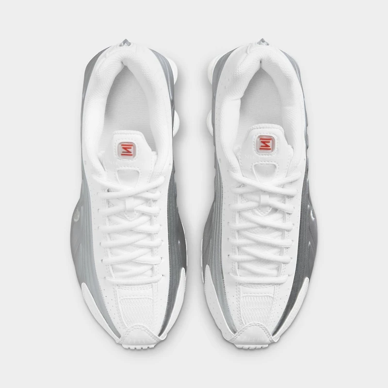 Nike Shox R4 GS White / Metallic Silver
