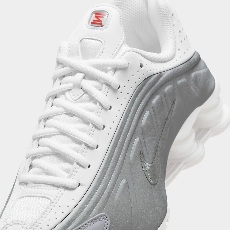 Nike Shox R4 GS White / Metallic Silver