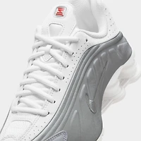 Nike Shox R4 GS White / Metallic Silver