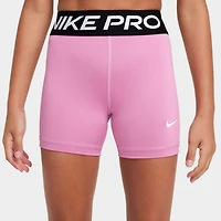Nike Pro Girls' Shorts Magic Flamingo / White