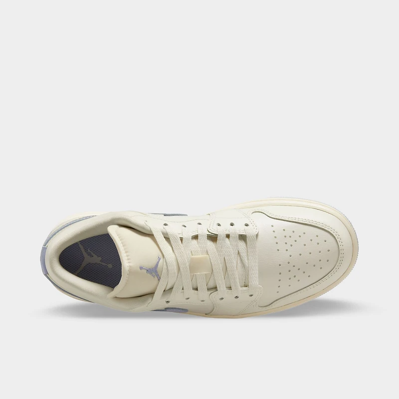 Jordan Femmes 1 Low Voile/fantôme - Lait de coco