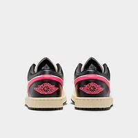 Jordan Women's 1 Low Pale Ivory / Racer Pink - Black