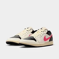 Jordan Women's 1 Low Pale Ivory / Racer Pink - Black