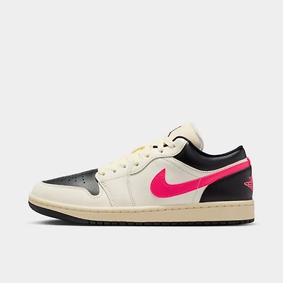 Jordan Women's 1 Low Pale Ivory / Racer Pink - Black