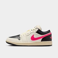 Jordan Women's 1 Low Pale Ivory / Racer Pink - Black
