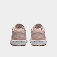 Jordan Women�s 1 Low White / Light Bone - Particle Beige