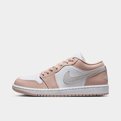 Jordan Women�s 1 Low White / Light Bone - Particle Beige