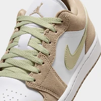 Jordan Women's 1 Low Khaki / White - Olive Aura