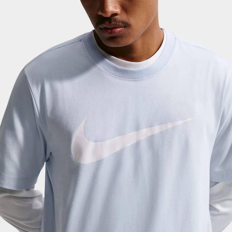 Nike Club T-shirt graphique Icon Swoosh / Bleu hydrogène