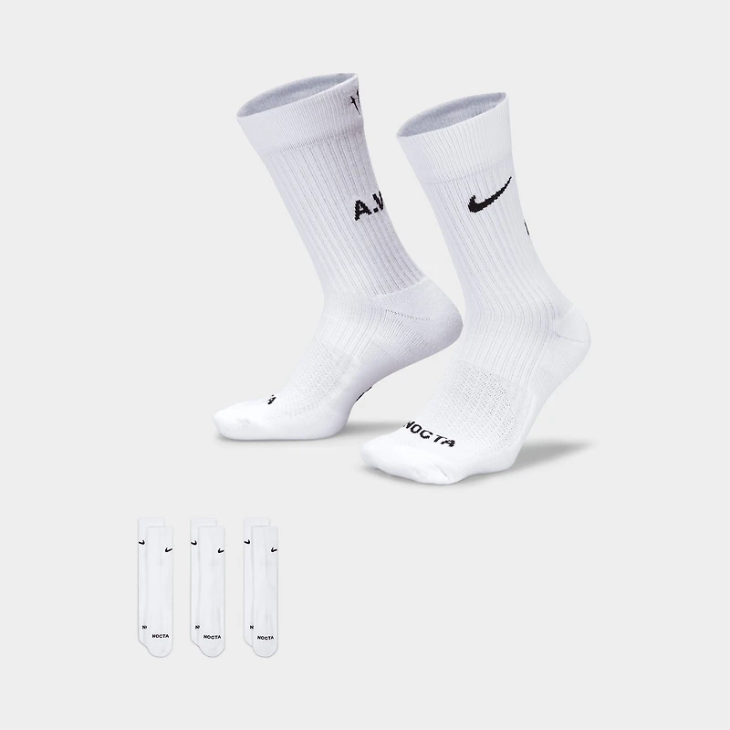 Nike NOCTA Crew Socks (3 Pack) / White
