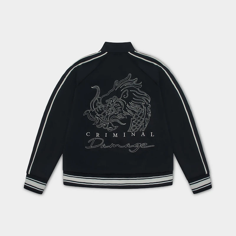 Criminal Damage Dragon Jacket Black / Ecru