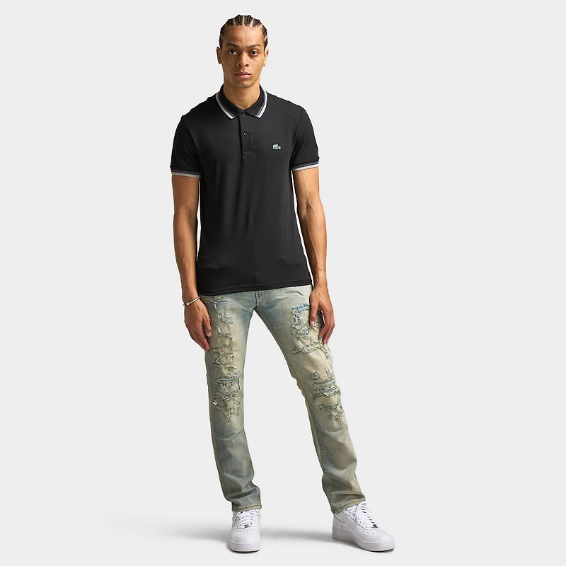 Lacoste Tipped Polo / Black