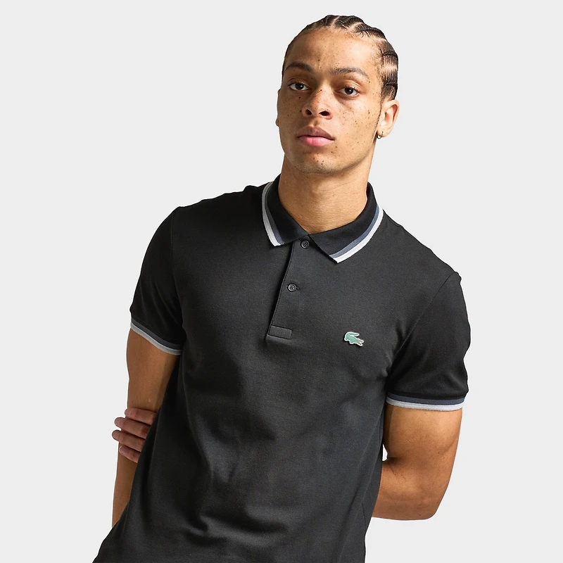 Lacoste Tipped Polo / Black