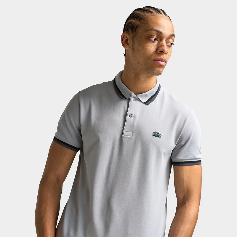 Lacoste Tipped Polo / Elephante Grey