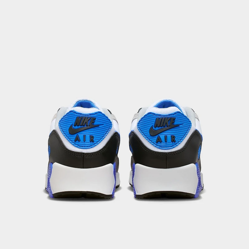 Nike Air Max 90 Blanc / Bleu Cristal - Gris Fumé Clair