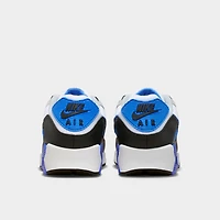 Nike Air Max 90 Blanc / Bleu Cristal - Gris Fumé Clair