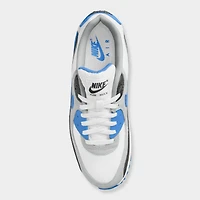 Nike Air Max 90 Blanc / Bleu Cristal - Gris Fumé Clair