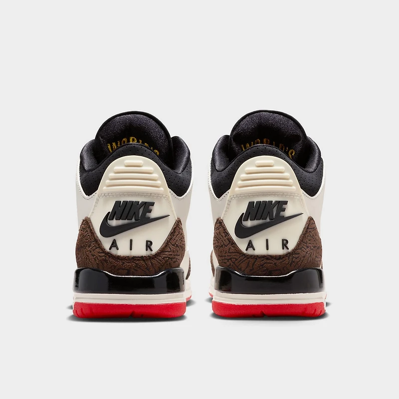 Jordan 3 Retro GS Voile / Noir - Rouge universitaire