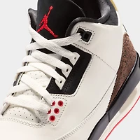 Jordan 3 Retro GS Voile / Noir - Rouge universitaire