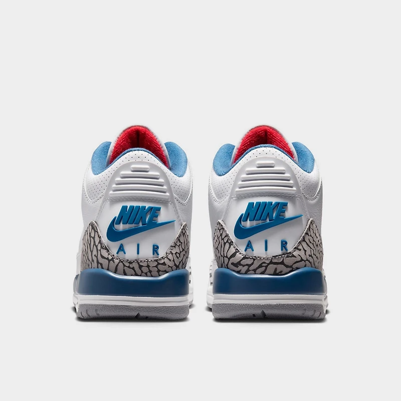 Jordan 3 Retro GS Blanc / Rouge Varsity - Bleu Véritable