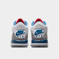 Jordan 3 Retro GS Blanc / Rouge Varsity - Bleu Véritable