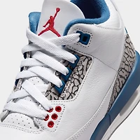 Jordan 3 Retro GS Blanc / Rouge Varsity - Bleu Véritable