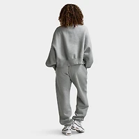 Nike Sportswear Femme Phoenix Fleece Crewneck surdimensionné Gris foncé Heather / Voile