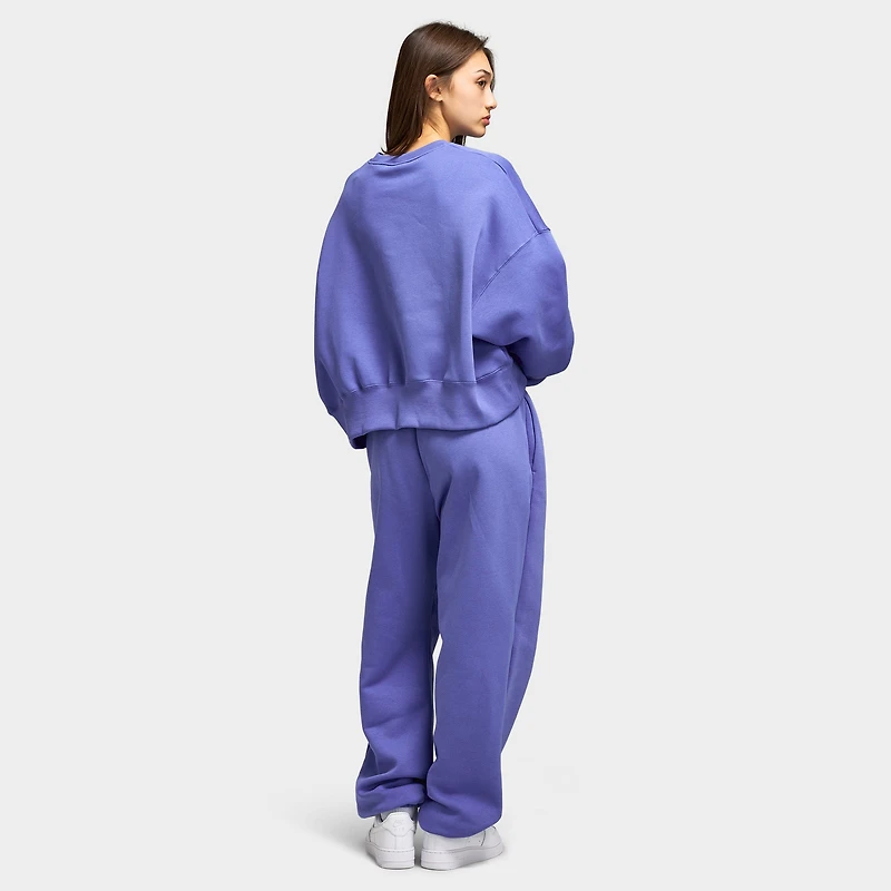 Nike Sportswear Women's Phoenix Fleece Oversized Crew / Light Medium Blue