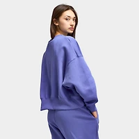Nike Sportswear Women's Phoenix Fleece Oversized Crew / Light Medium Blue