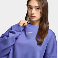 Nike Sportswear Women's Phoenix Fleece Oversized Crew / Light Medium Blue