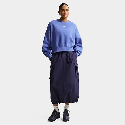 Nike Sportswear Women's Phoenix Fleece Oversized Crew / Light Medium Blue