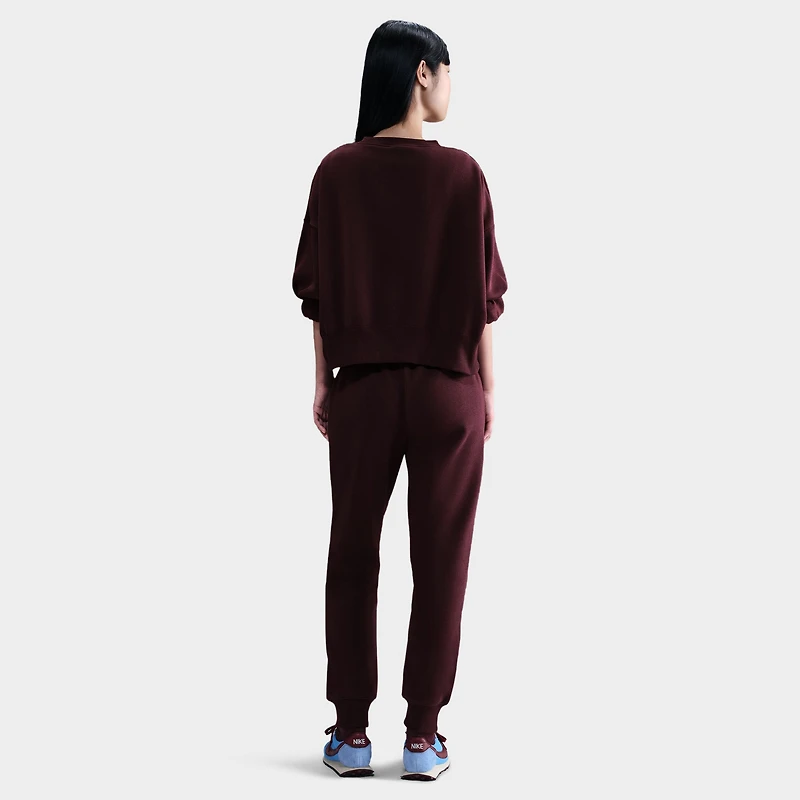 Nike Sportswear Women's Phoenix Fleece Over-Oversized Crewneck Burgundy Crush / Sail